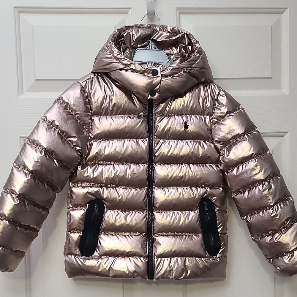 Polo by Ralph Lauren Metallic Gold Puffer Jacket